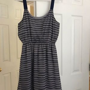 Navy and Gray Dress